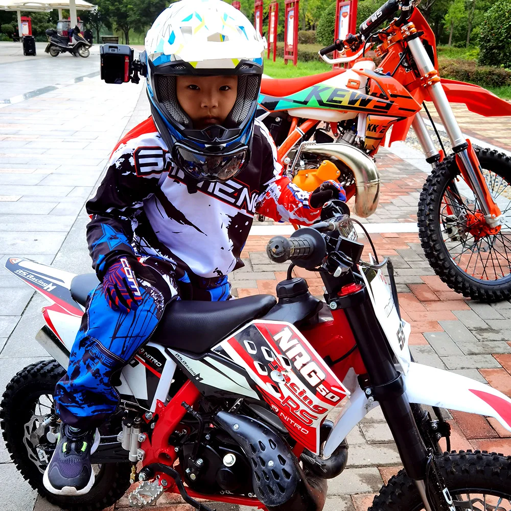 Motocross Jersey And Child Children's Clothing Big Boy Girl Kid Motorcycle Racing Suit Gear Set Riding Gear Bicycle Off-ro - Combinations - AliExpress