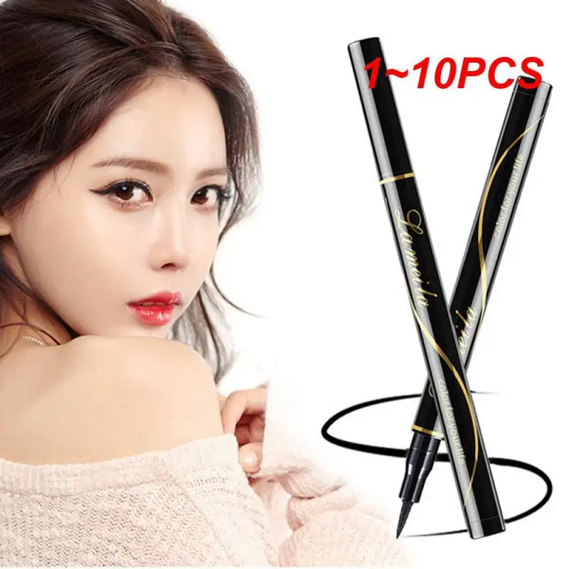 

1~10PCS Liquid Waterproof Eyeliner Pencil Long-lasting Sweat-proof Eye Liner Makeup Not Blooming for Big Eyes Soft Eyeliner