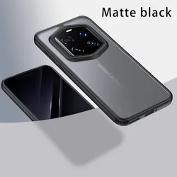 Premium Transparent Protective Phone Case with Camera Guard for Magic 6 Pro (Black no Magsafe)