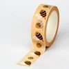 NEW 1PC 10M Decorative Bees on Yellow Washi Tape for Scrapbooking Planner Masking Tape Cute Stationery 1