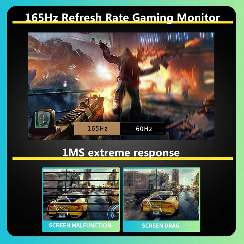 PC Ϳ ̹ 165Hz ,  ð QHD 2560*1440 IPS , 2k 165Hz HDMI/DP LCD HDR400, 32 ġ, 2k 165Hz, 1ms