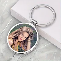 Customized Photo Cute Keychain Personalized Fashion Keychain with Zinc Alloy, for Gift for Anniversaries & Birthdays Pet Lovers