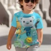 3D Print Cartoon O-octonauts Baby Clothing 5 to 14 Years Male Outdoor Clothes for Children Boy Girl Child T-Shirt Top Shirts 3