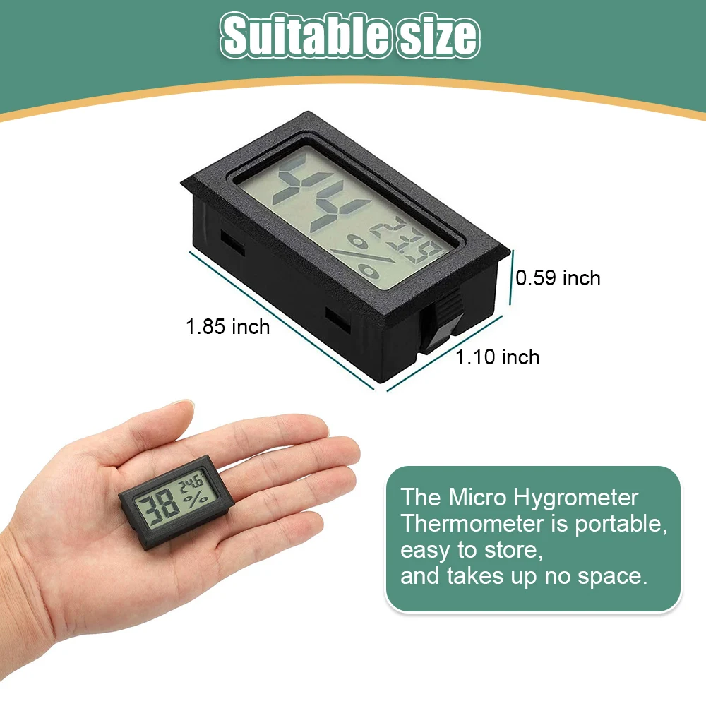 Mini Digital LCD Innen Thermometer Hygrometer Meter Mit