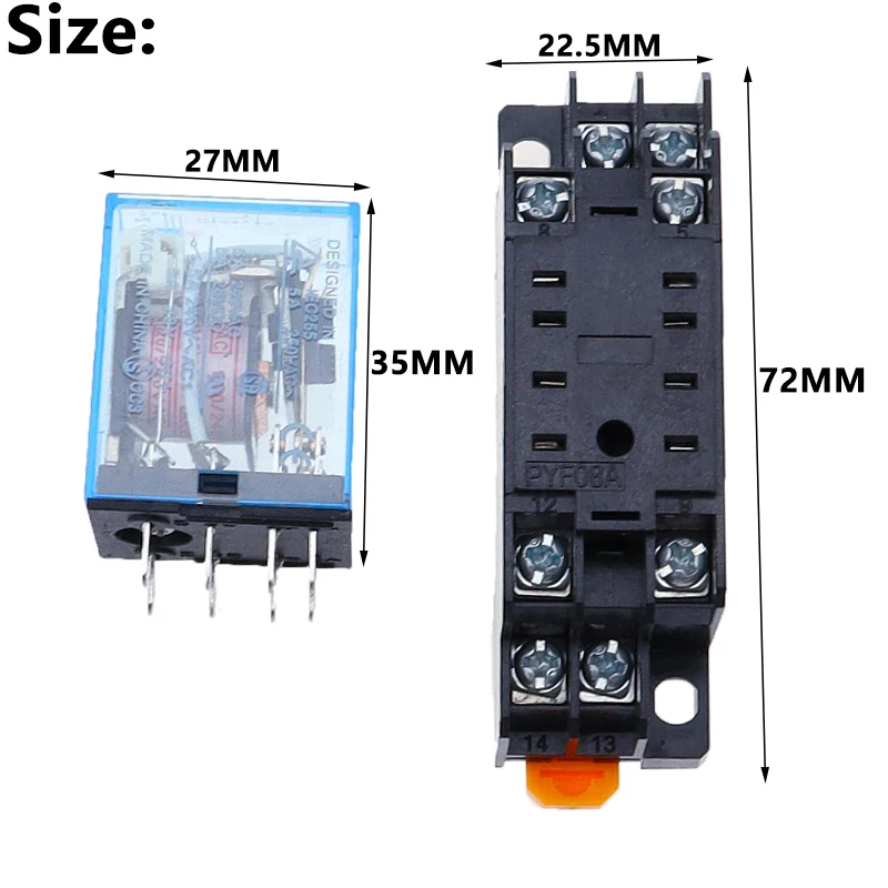 SUNXURY, Nuevo Relé De Potencia De Bobina DPDT De CA 220 V 10 A LY2NJ Hh62p Hhc68a 2z Con Base De Zocalo 87588273 SUNXURY, Nuevo Relé De Potencia De Bobina DPDT De CA 220 V 10 A LY2NJ Hh62p Hhc68a 2z Con Base De Zocalo 87588273