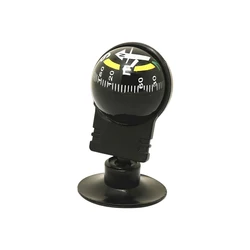 LED - Illuminated Car Compass & High - Precision Inclinometer Gauge (Black)