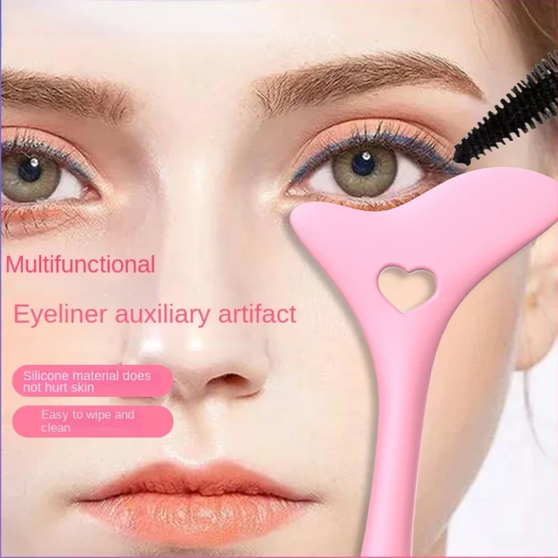 Silicone Eyeliner Stencils Wing Tips Marscara Drawing Lipstick Wearing Aid Face Cream Mask Applicator Makeup Tool Resusable eyeliner stamps