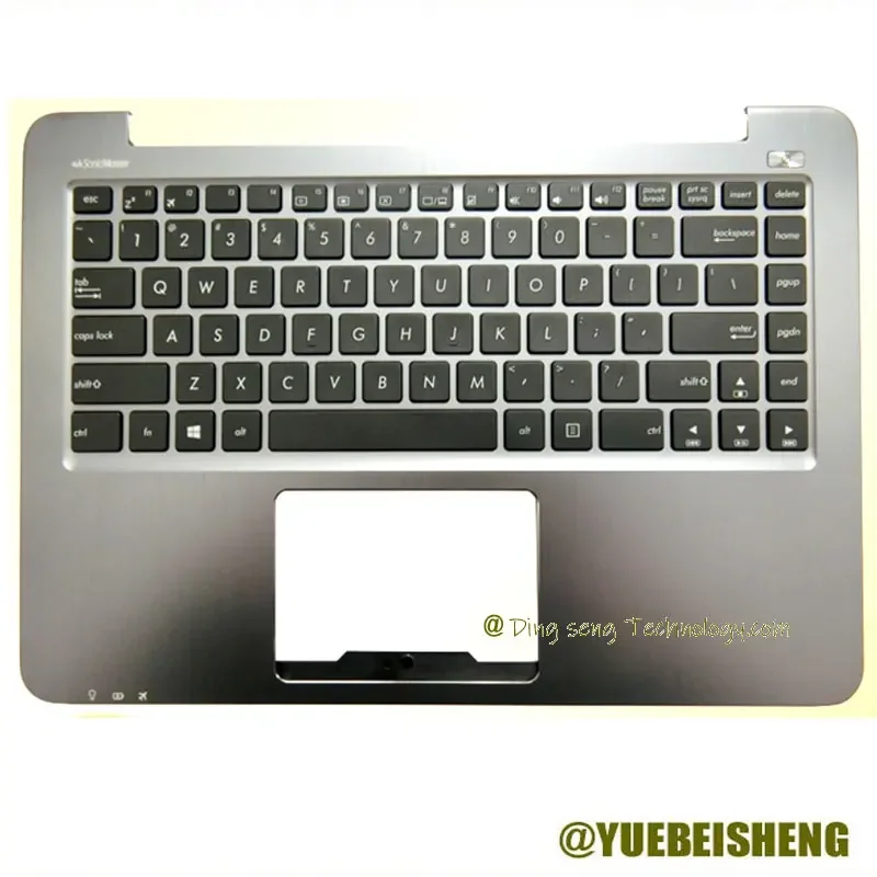 

YUEBEISHENG New/Org For ASUS E403 E403N E403S E403SA R416N X400N Palmrest Upper Cover US Keyboard C Shell