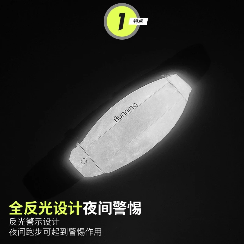 Waterproof Reflective Sports Bag for Night Running and Outdoor Activities - Keep Your Gear Safe and Visible 3