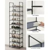 10 Tier Standing Shoe Shelf High-capacity and Simple Shoe Cabinet Save Space Household Rack Student Dormitory Storage Cabinets 5