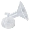 Portable Flange Valves Tube Bottle Backflow Protector 18/19/20mm Breast Part Breast Funnel Connector Durable 2