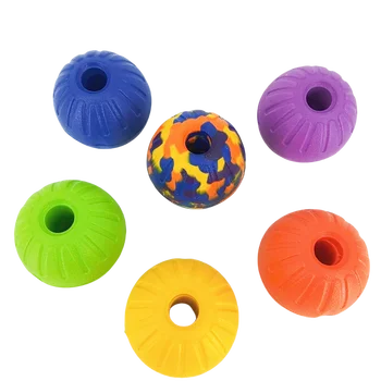 7/9cm Eva Hollow Dog Rubber Ball Can Float On The Water Surface Indestructible Dog Balls Funy Training Ball Chewing Toy For Dogs 1