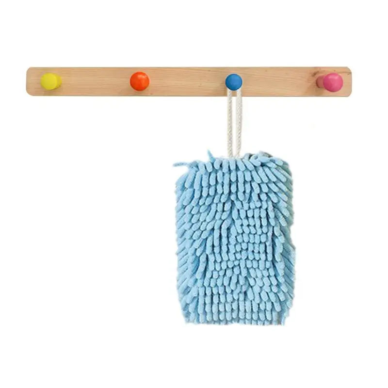 Chenille Hand Towel Kitchen Bathroom Absorbent Microfiber Hand Towel Ball With Hanging Quick Dry Microfiber Towels