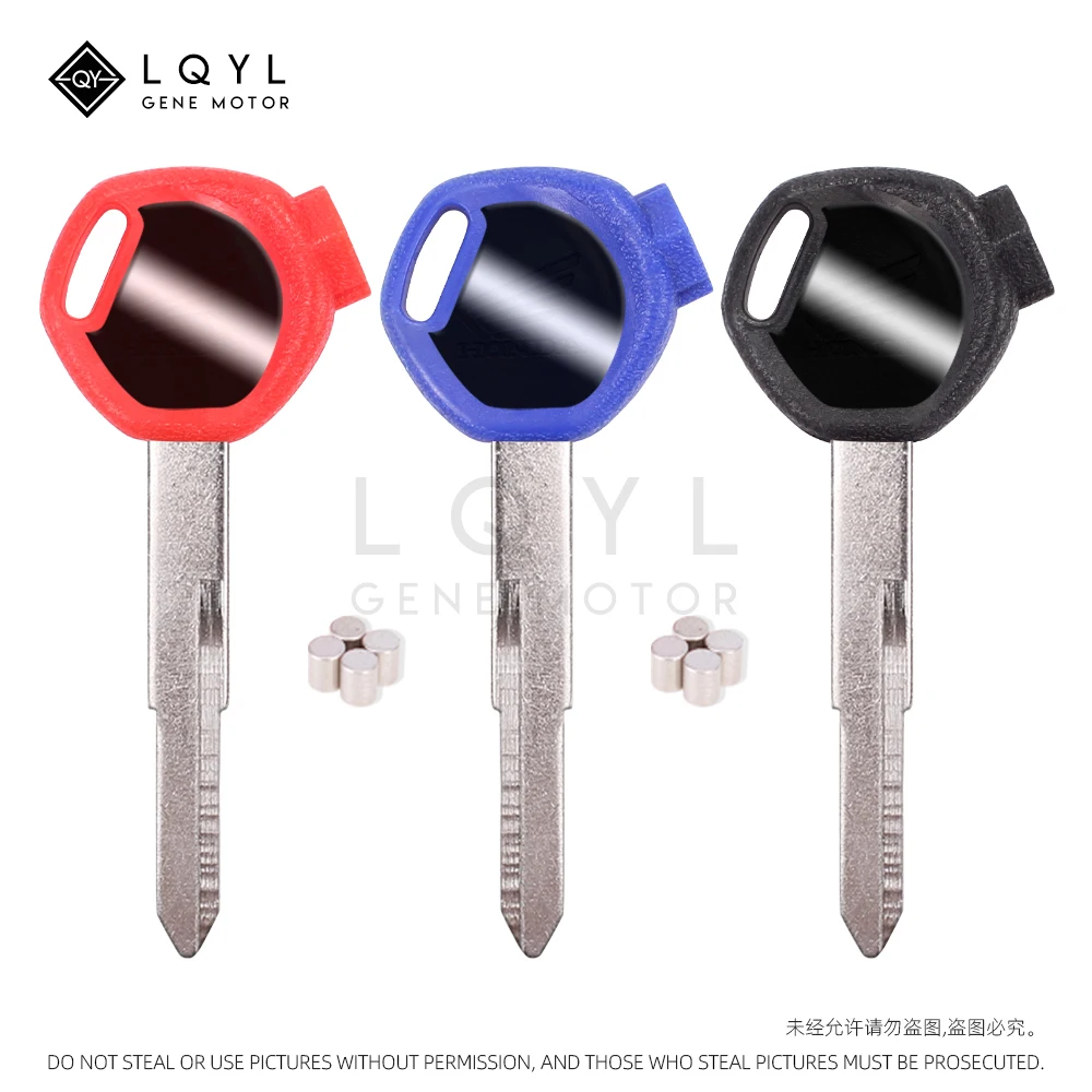 LQYL New Blank Key Motorcycle Replace Uncut Keys For HONDA scooter A magnet Anti-theft lock keys Zoomer DIO Z4 Z125 SCR100 WH110