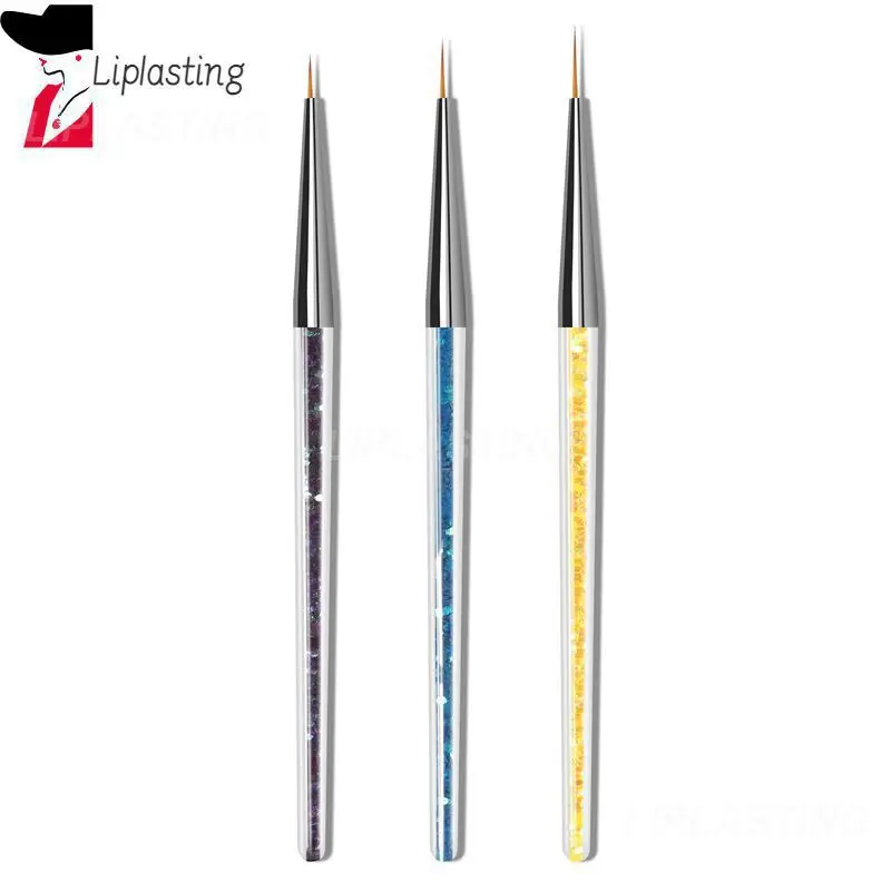 

Набор для дизайна ногтей с блестками, ручка для рисования, ручка для дизайна ногтей, цветная живопись, 3D наконечники, акриловая искусственная кожа