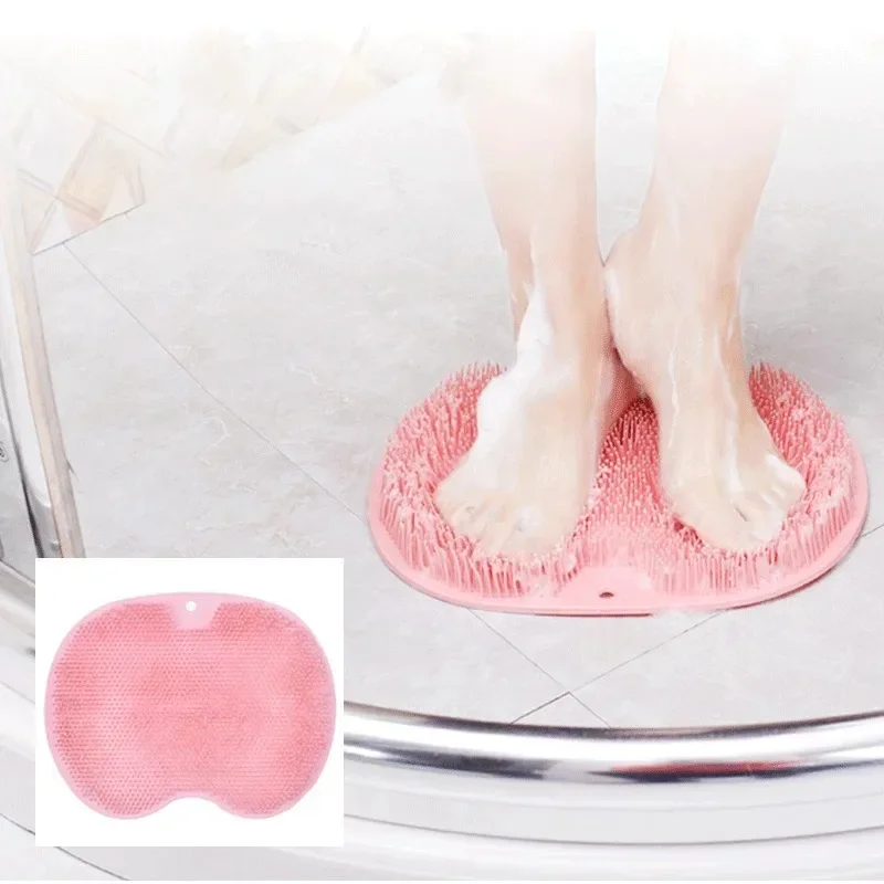 Description Picture 2 of itemBack Massage Brush Exfoliating Shower Massage Scraper Bathroom Non-slip Bath Mat Silicone Foot Wash Body Cleaning Bathing Tool