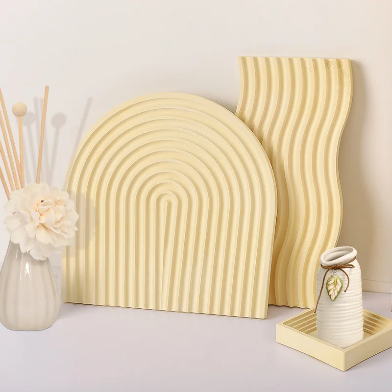 Description Picture 3 of itemU Shape Tray Silicone Mold DIY Gypsum Concrete Cement Arch Coaster Resin Craft Molds Home Decor Making Storage Dish Art Orament