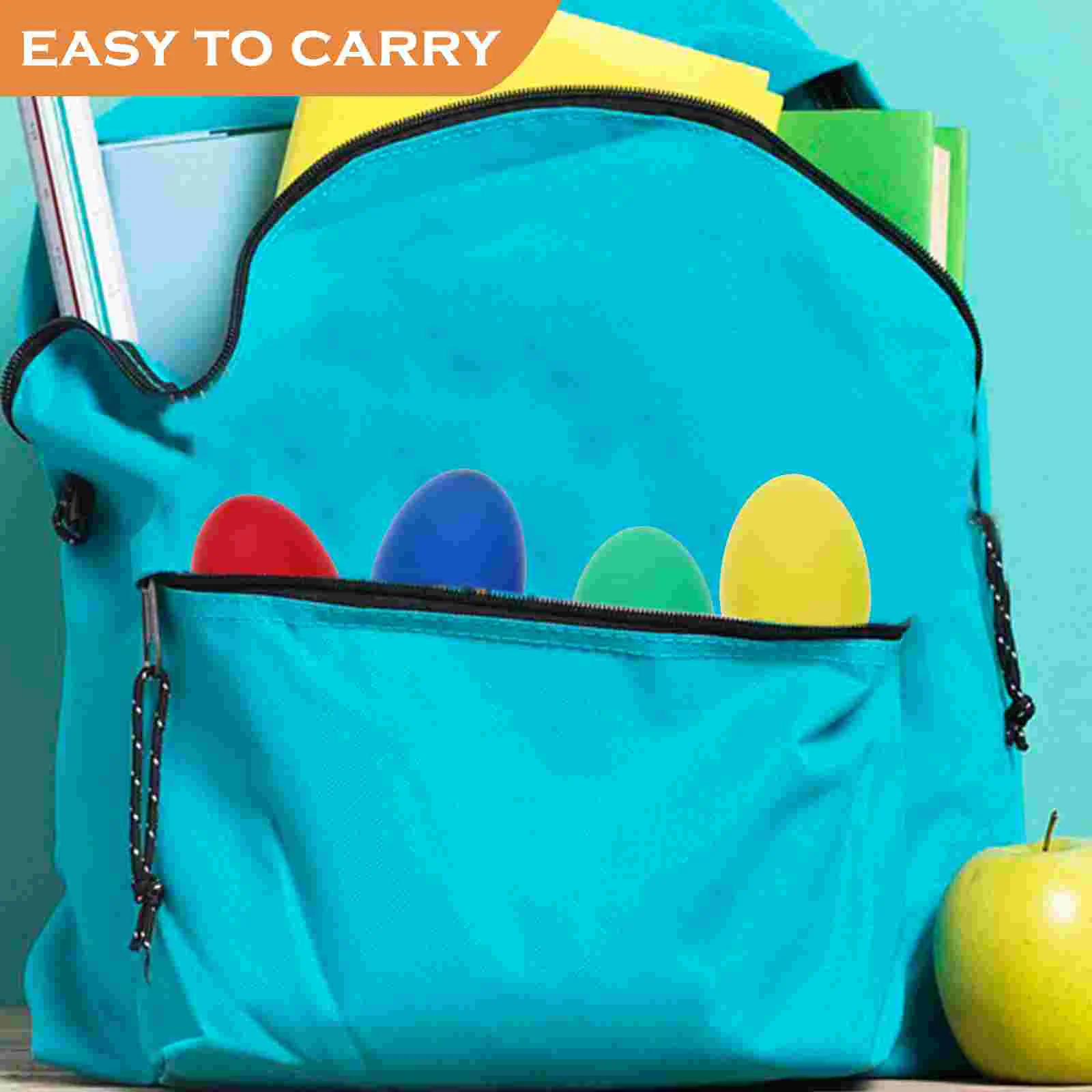 4 Colors Plastic Percussion Musical Egg Maracas Shakers Child Kids Toys for Early Learning and Rhythm Work
