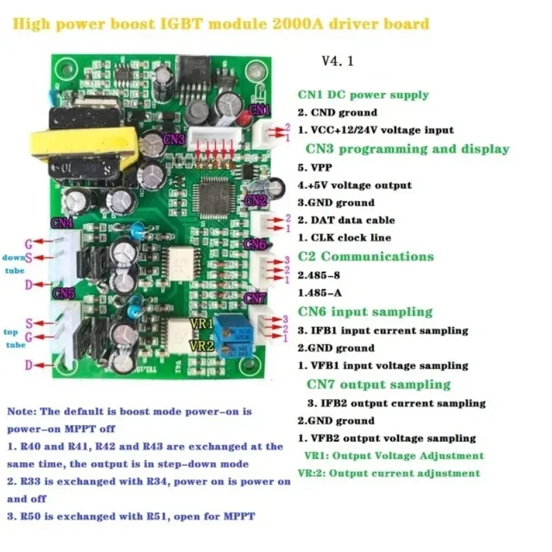 고전력 동기식 부스트/벅 IGBT 모듈 드라이버 보드 BB
