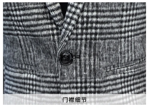 남성용 체크무늬 영국 스타일 블레이저, 프리미엄 심플, 우아한 패션, 캐주얼 비즈니스 성능, 슬림핏 재킷, 고품질 3