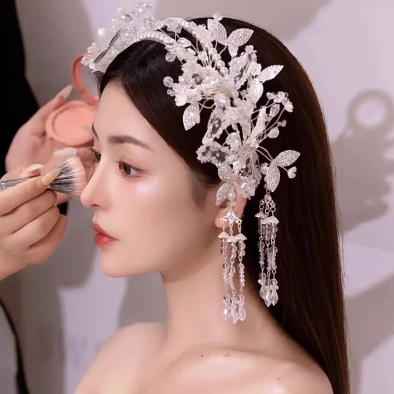 Tiara Da Sposa Con Cristalli - Corona Principessa Per Matrimonio E Feste - Foto 9