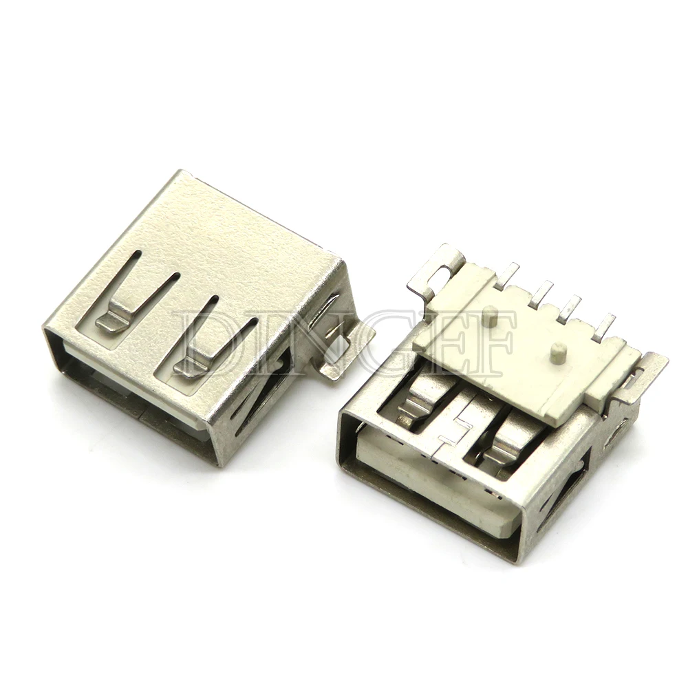 5-Pack USB Type A Female Solder Jack Connectors