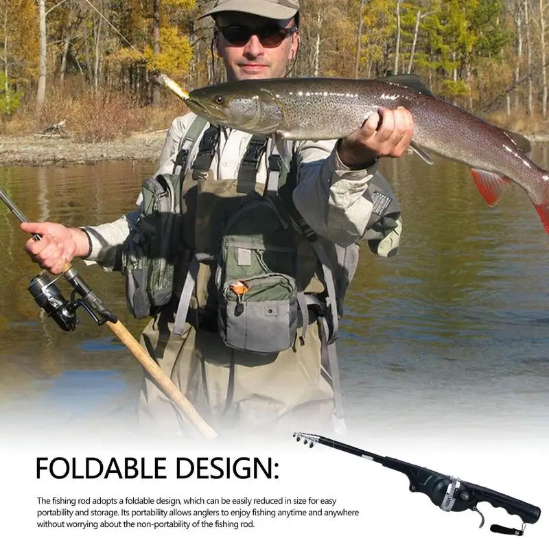 Portable Carp Foldable Fishing Rod Folding Fishing Lure Rod