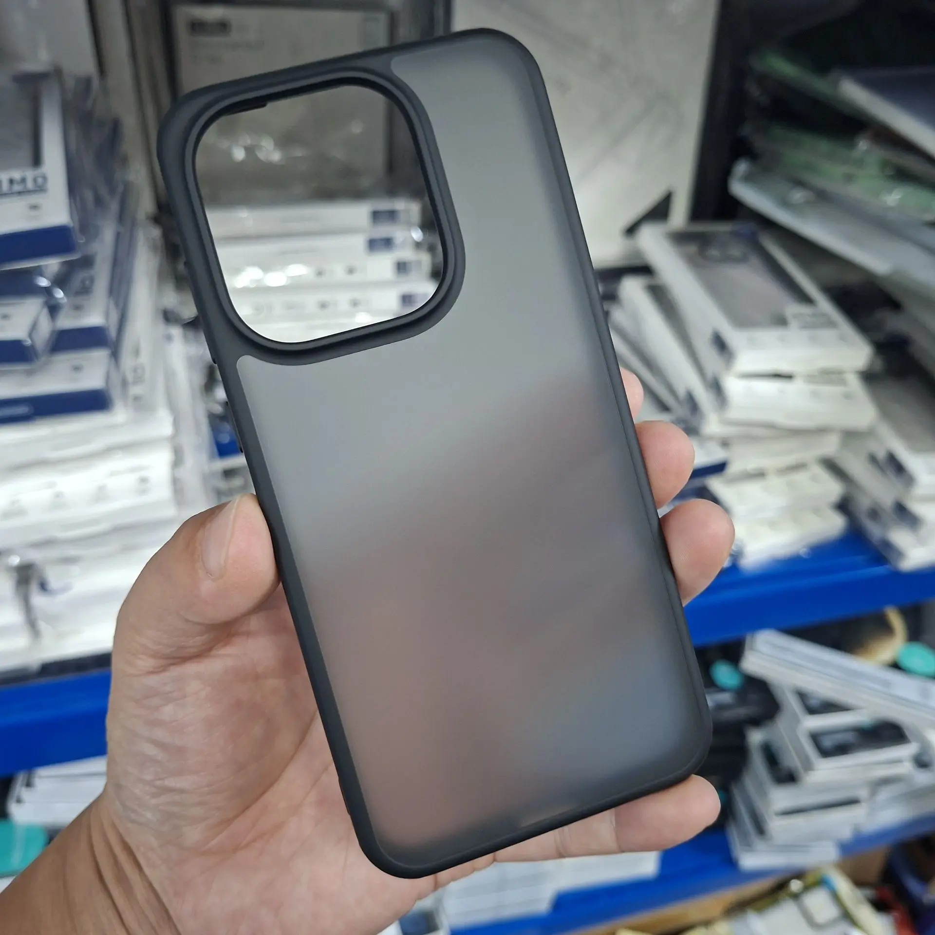 Frosted Hard PC Shockproof Camera Protection Translucent Phone Case