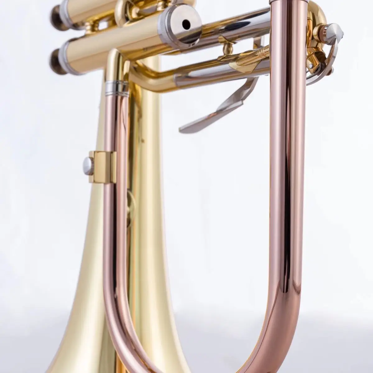 Professional Flugel upgrade white copper material phosphor copper conduit flugelhorn professional-grade tone trumpet horn