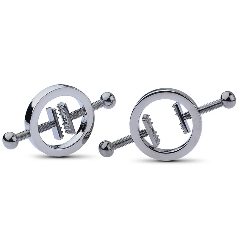 Adjustable Metal Nipple Clamps For Intimate Role Play And Bonding_voghion.com