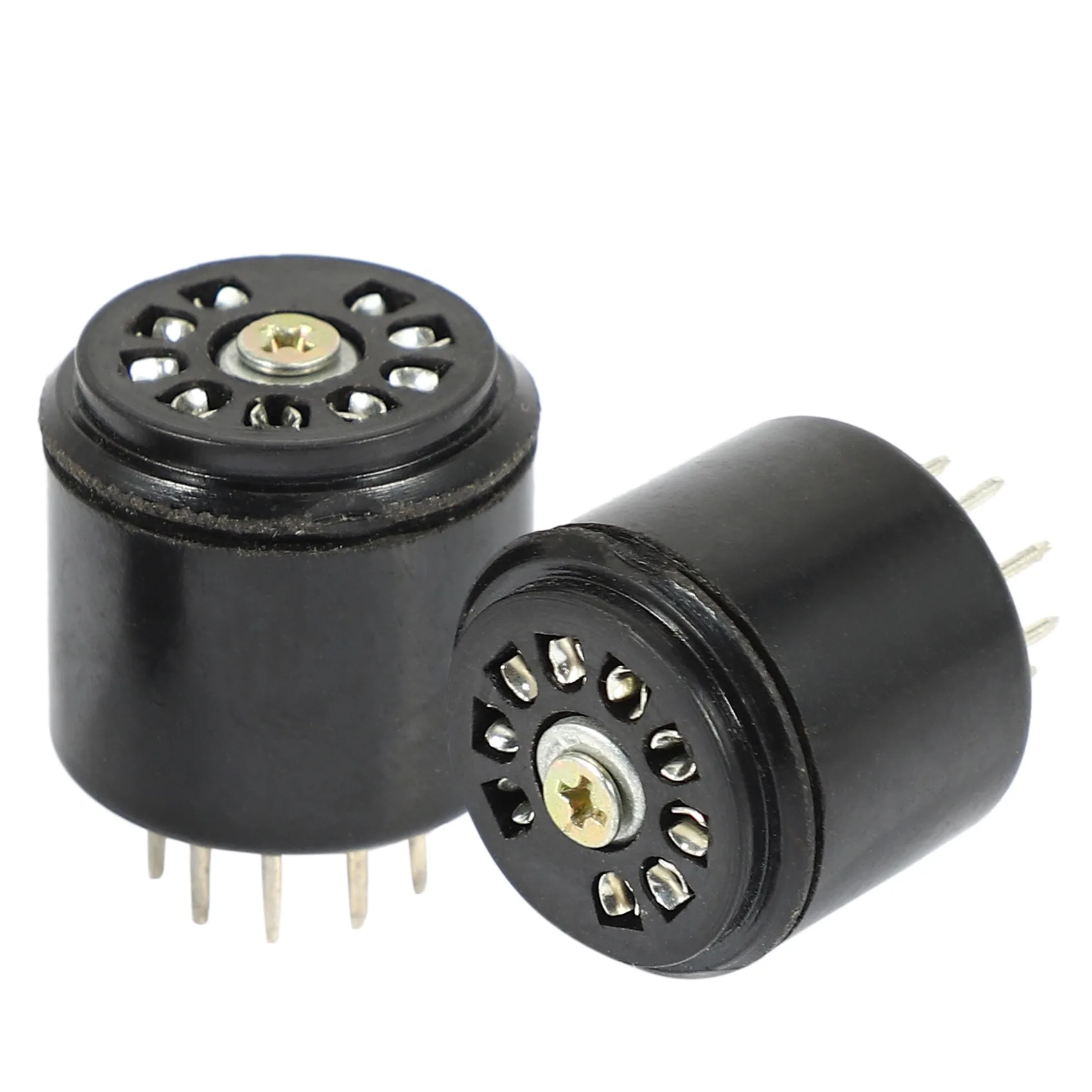 New 4x 9Pin Bakelite Vacuum Tube Socket Saver base For 12AX7 12AU7 ECC82 ECC83 amps, 4 Pcs