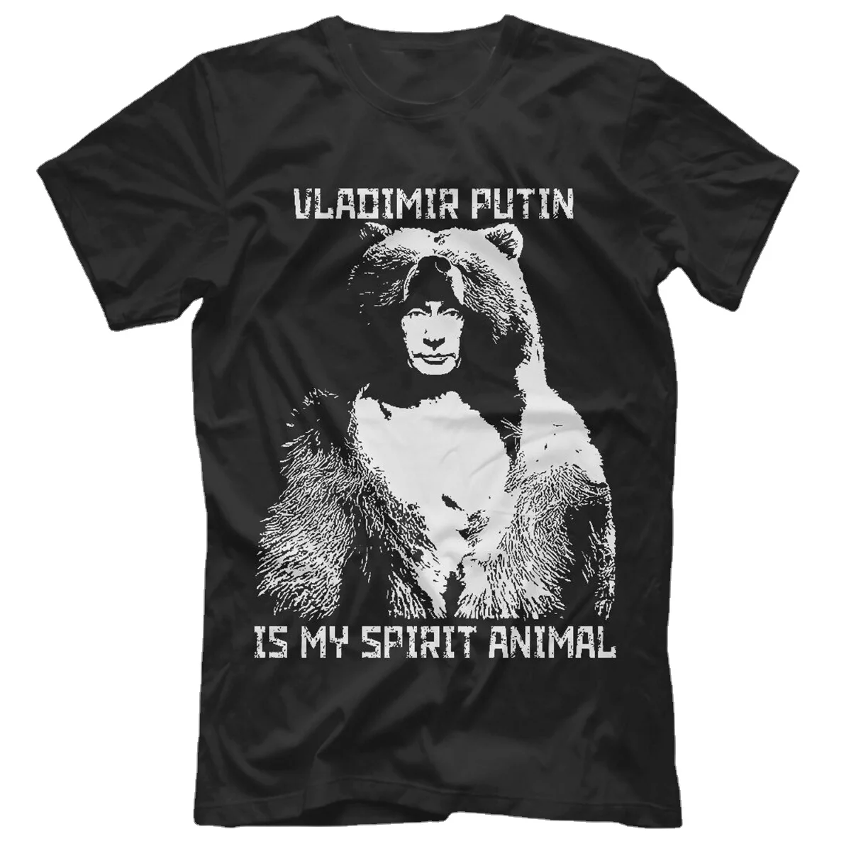 

Vladimir Putin Is My Spirit Animal Russian President Wise Bear T-Shirt. Summer Cotton O-Neck Short Sleeve Mens T Shirt New S-3XL