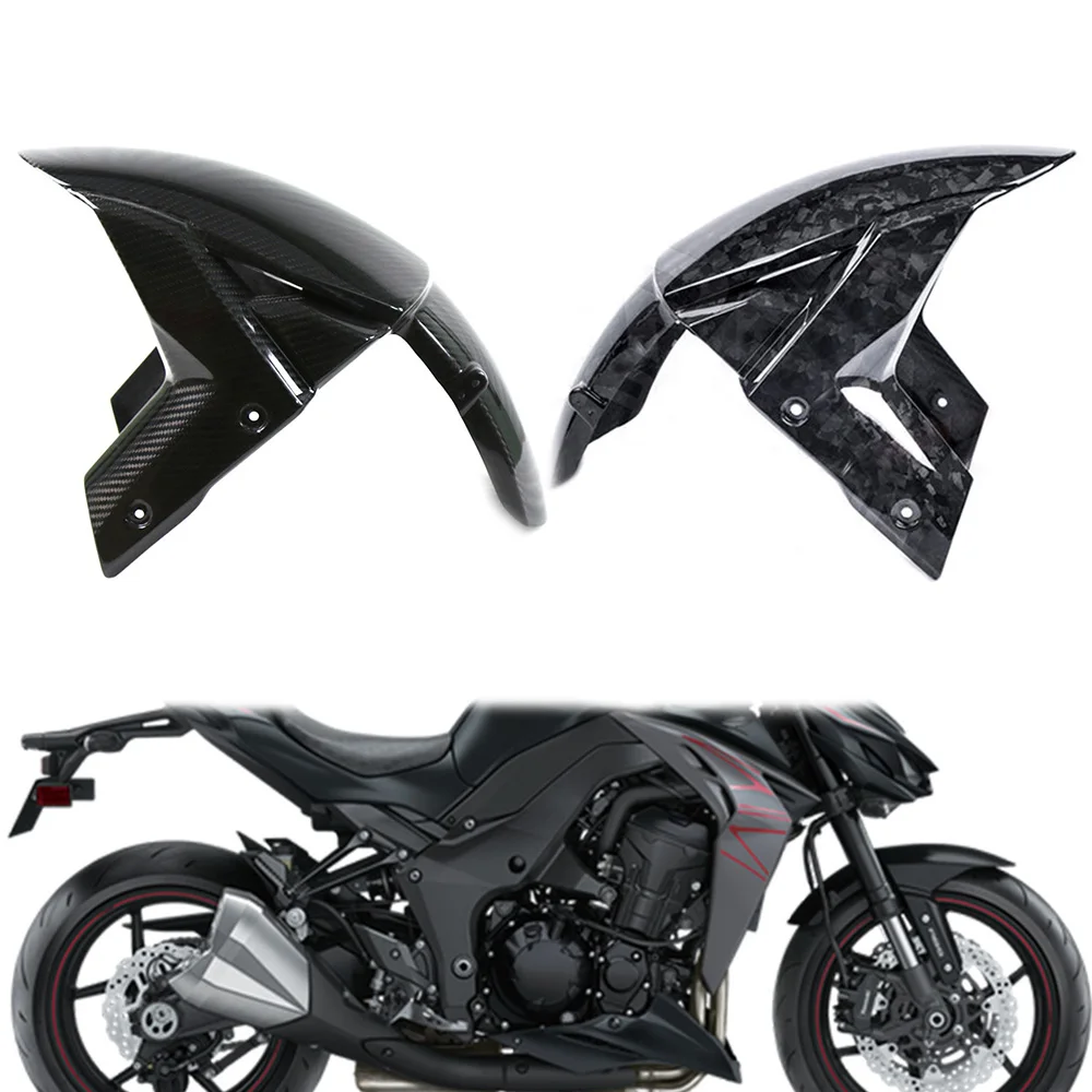 

Переднее крыло для мотоцикла Kawasaki H2 H2R 2015 + ZX-10R ZX6R H2 SX Z1000 Z800 100% Full 3K из углеродного волокна