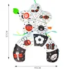 Baby Black And White Tummy Time Pillow Toy Newborn Head Up Training Pillow High Contrast Double-Sided Sensory Lying Pillow 5
