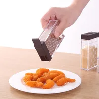 Transparent Spice Seasoning Storage Box 6pcs/Set Kitchen Supplies Salt Pepper Seasoning Bottle Multi-purpose Storage Salt Shaker 2