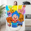 Nap Blanket P-Plim P-Plims Lovely Warm Knee Bed Fleece Camping Custom Sofa Winter Kids Fluffy Soft Blankets Microfiber Bedding 1