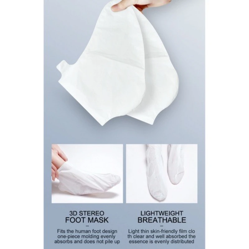 Exfoliating Feet Mask Exfoliating Foot Peel Mask Socks Pedicure Peeling Dead Skin Remover Feet Peel Moisturizing 1 Pair foot peel mask