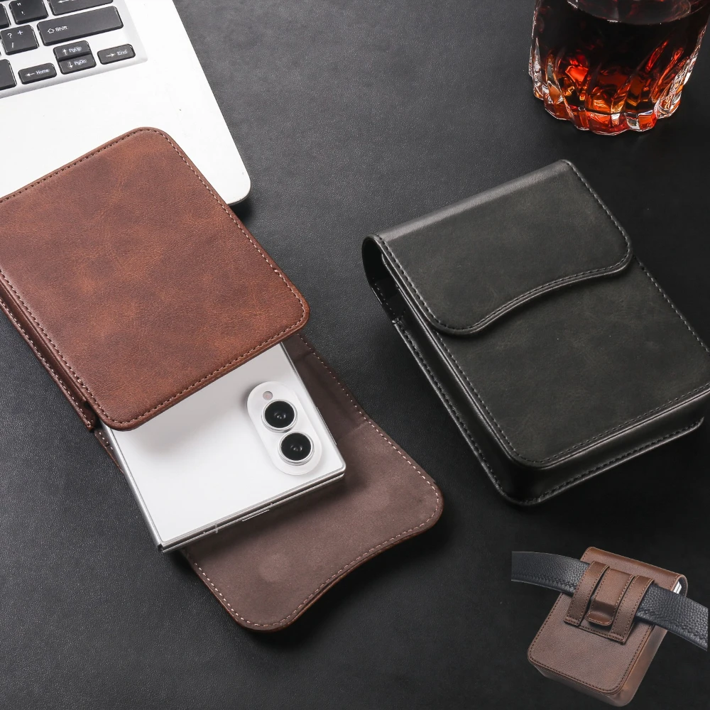 Leather Waist Holster Mobile Phone Bag and Case