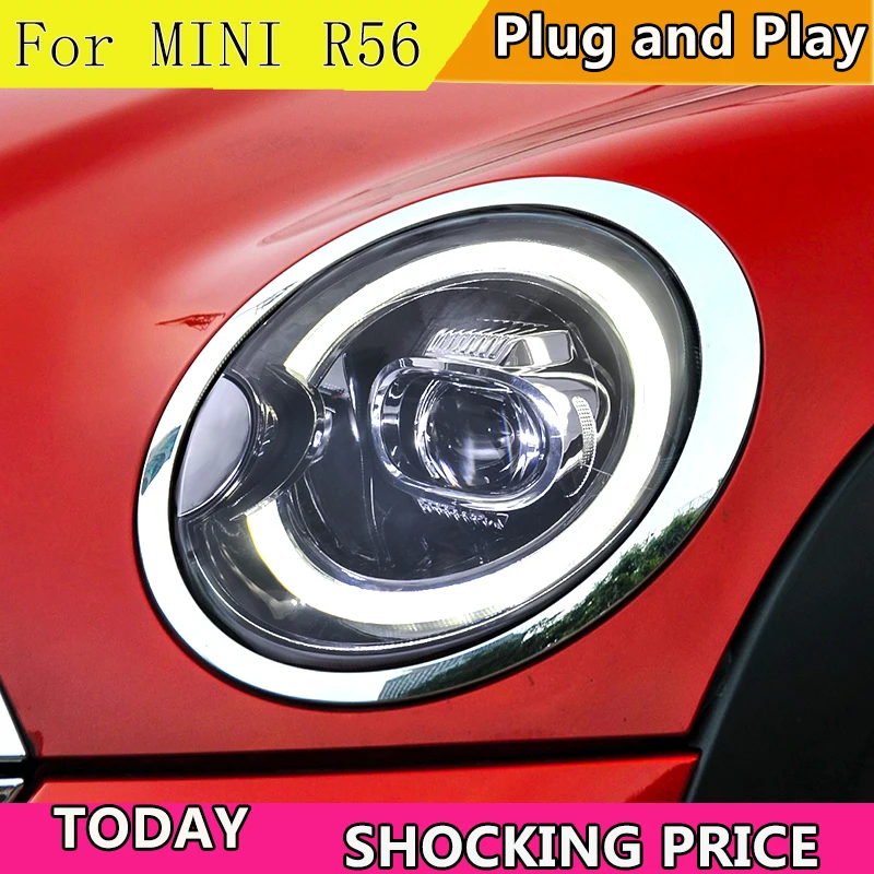 Car Stlying for MINI R55 R56 Headlights 20072013 Cooper LED Headlight