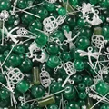 Dark green-Silver