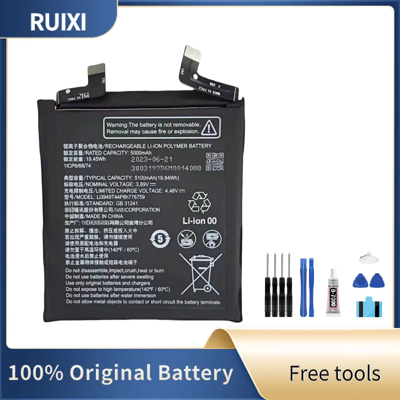 RUIXI Li3949T44P8h776759 Battery For ZTE Nubia Z50S Pro NX713J