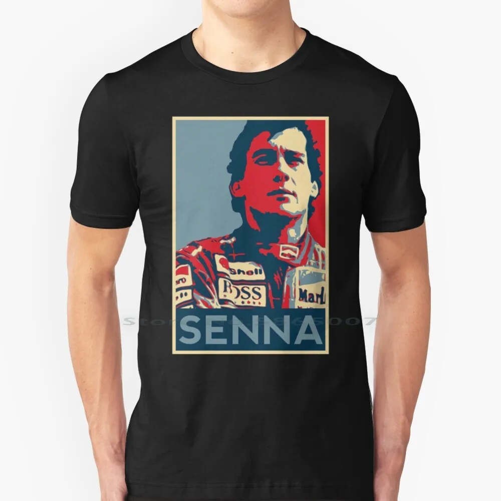 Art Senna T Shirt Cotton 6Xl Ayrton Senna Racing Circuit Brasile Grand Prix