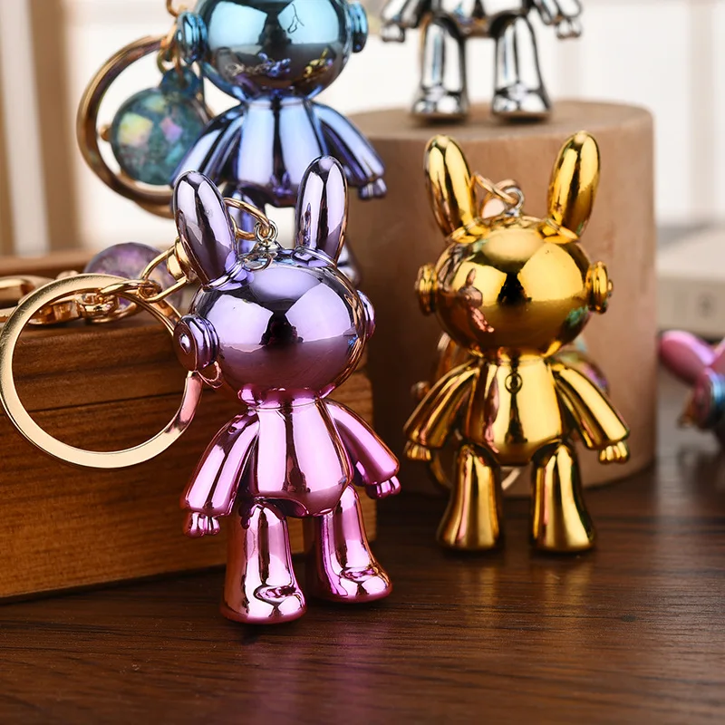 Asudaro Llavero De Conejo De Peluche – Suave, Tierno Y Colorido, Ideal Para Llaveros De Mochilas, Bolsos O Llaves