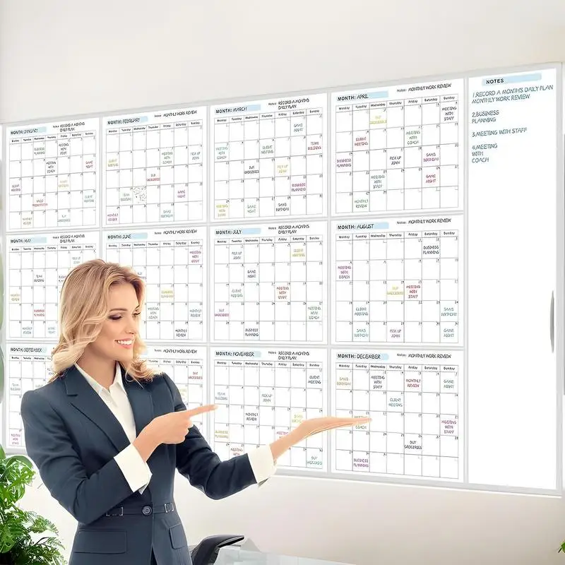 thumbnail image 2 of 2025 Yearly Calendar Planner From Jan To Dec 2025 Home Wall Calendar 2025 Erasable Calendar Yearly Planner 45x32inch 2 of 9