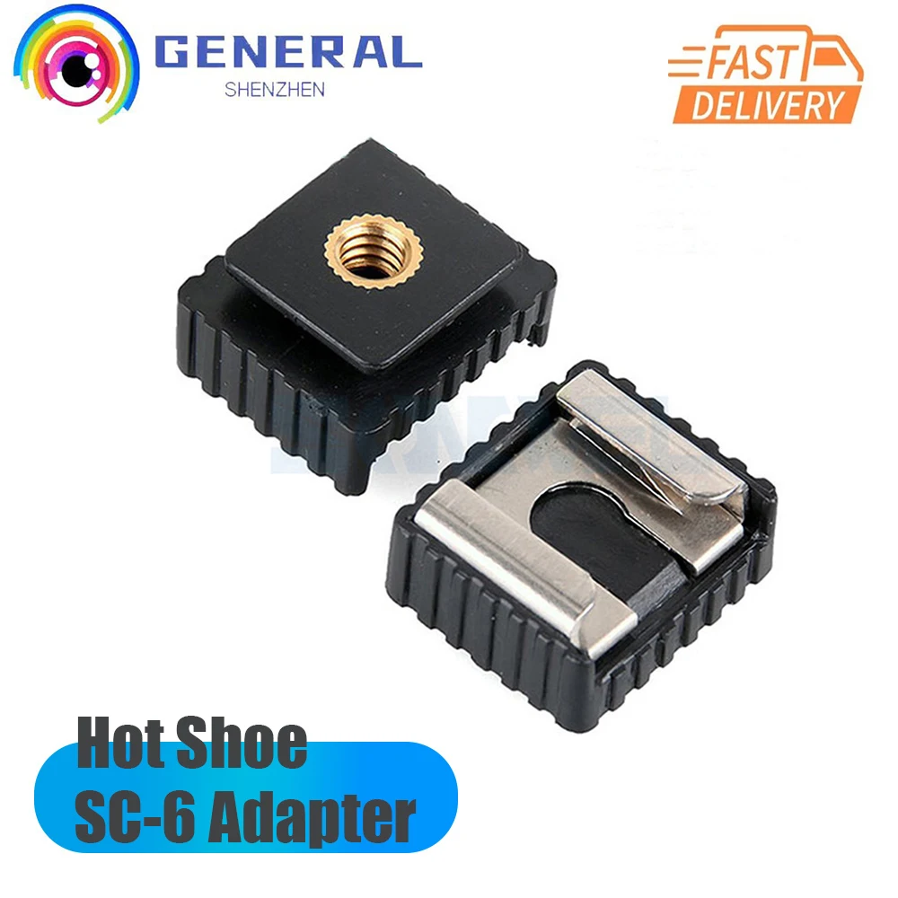 1/4 "Sc-6 Hot Shoe Adapter Hotshoe Per Canon 580Ex Ii/550Ex/540Ez/430Ex Flash Light Speedlite Accessori Per Treppiede
