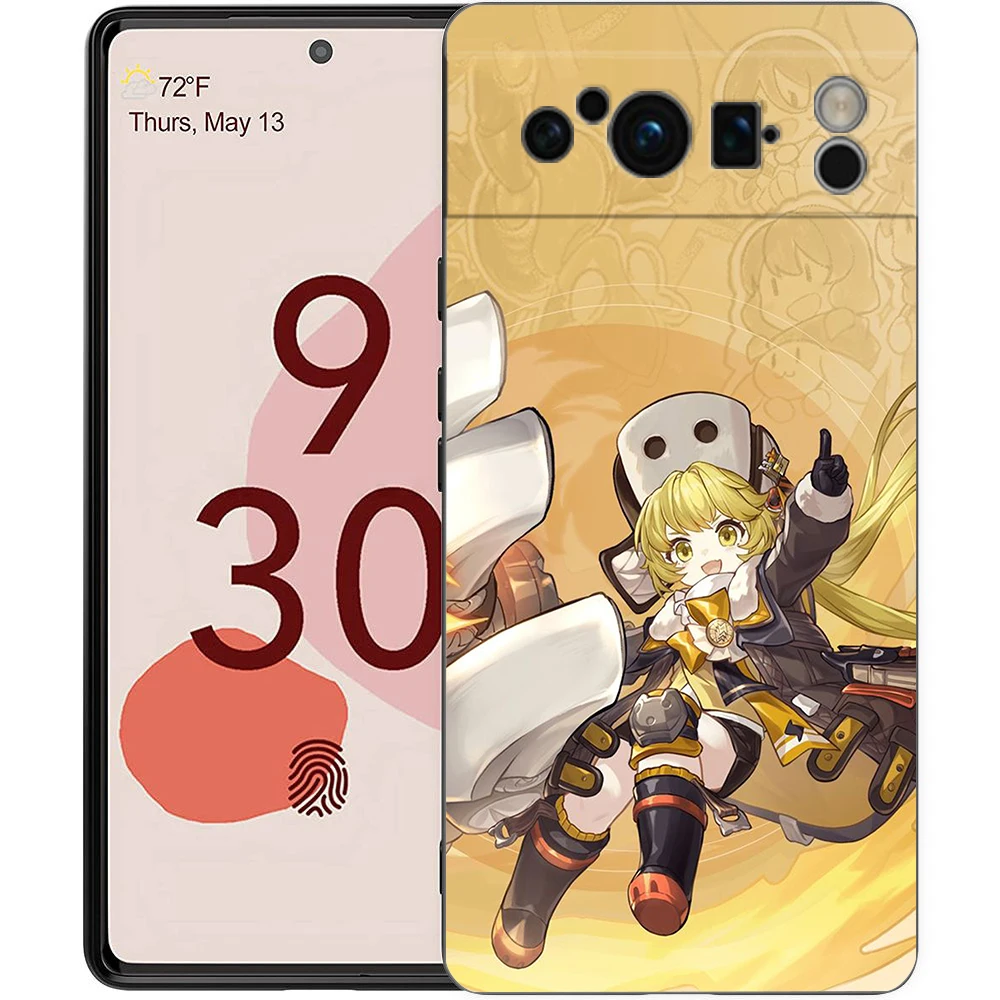 Honkai Star Rail Blade Jing Yuan Black Soft Shockproof Silicone Phone Case