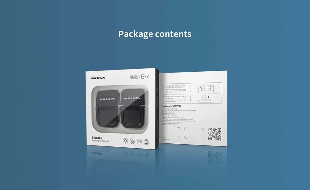 NILLKIN 접이식 노트북 범용 휴대용 스탠드, 조절 가능한 아연 합금 태블릿 스탠드, 노트북 태블릿 방열용, 세트당 2 개