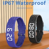 2025 Outdoor Smartwatch Sports Bracelet Vibration Alarm Clock Reminder Sleep Monitoring 24 Hours Pedometer Rechargeable Bracelet - Image 4