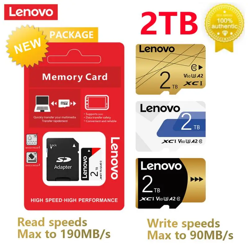 Scheda Di Memoria Lenovo 2Tb Micro Mini Schede Sd/Tf Classe Ad Alta Velocità 10 Tf Sd Flash Memary Extreme Per Scheda Video Nintendo Switch