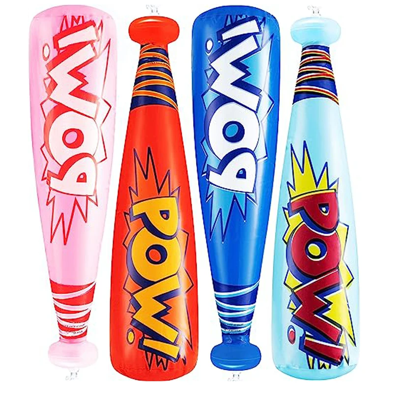 42cm Oversized Inflatable Baseball Bats Pool Party Favor Kids Birthday Gifts Water Game Toy Boys Inflatable Balloon Toy Bat 2
